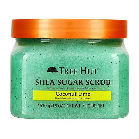[S&S] Tree Hut Coconut Lime Body Scrub, Exfoliating Sugar Scrub, Vegan, 18 Oz