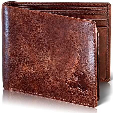 BULL GUARD RFID Wallet For Men Premium Leather Bifold Wallet
