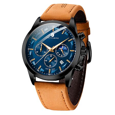 SAPPHERO Chronograph Watches for Men, Original Business Casual Analog Watch