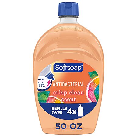 Softsoap Antibacterial Refill 50oz Crisp Clean Scent