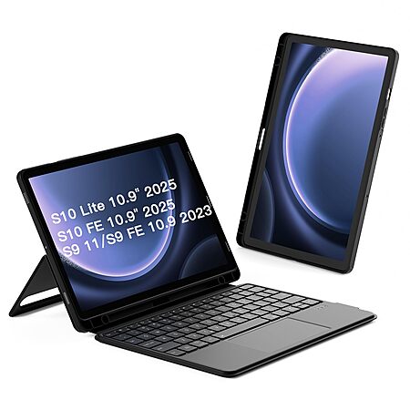 Inateck for Galaxy Tab S10 S9, Magnetic Detachable Bluetooth Keyboard | For Samsung Galaxy Tab S10 Lite/S10 FE/S9 FE 10.9"/S9 11