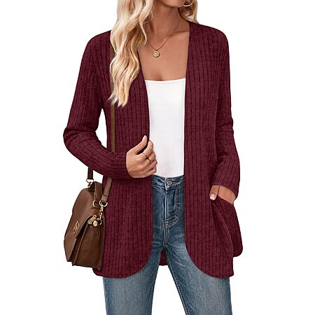 WIHOLL Cardigan Sweaters Long Sleeve Womens Fall Outfits