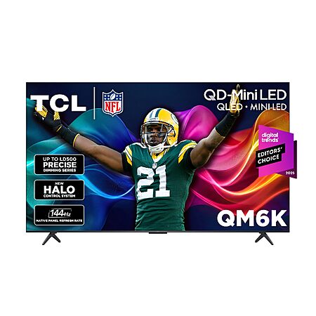 TCL 65 Inch QM6K Series QLED Mini LED 4K HDR Smart Google TV, 65QM6K