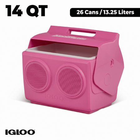 Igloo Playmate KoolTunes 14 QT Hardsided Cooler with Built-In Bluetooth Speakers