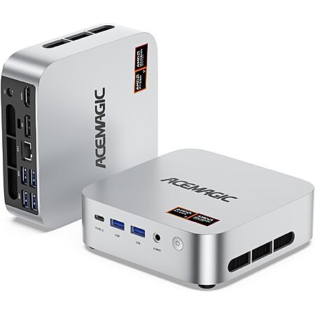 ACEMAGICIAN W1 Gaming Mini PC, Ryzen 7 H 255 (Up to 4.9GHz, 8C/16T), Radeon 780M Graphics, 16GB RAM, 1TB PCIe4.0 SSD, Mini Desktop Computer