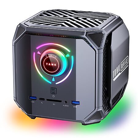 ACEMAGIC M1A PRO+ AI Mini PC, AMD Ryzen AI Max+ 395 (16C/32T, up to 5.1GHz), 128GB LPDDR5X 8000MHz RAM, 2TB PCIe 4.0 SSD, WiFi 7, Dual 2.5G LAN, USB4,HDMI 2.1, Win 11 Pro