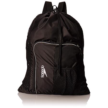 [Prime]:Speedo Adult Drawstring Deluxe Ventilator Mesh Equipment Bag (black) $5.94 + Free Shipping