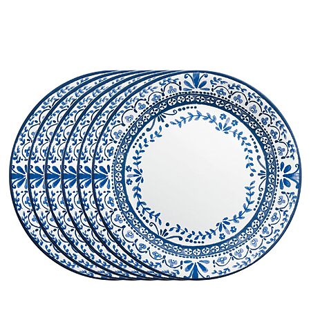 6-Pack 10.25" Corelle Vitrelle Glass Dinner Plates (Portofino) $26.49 + Free Shipping w/ Prime or on $35+