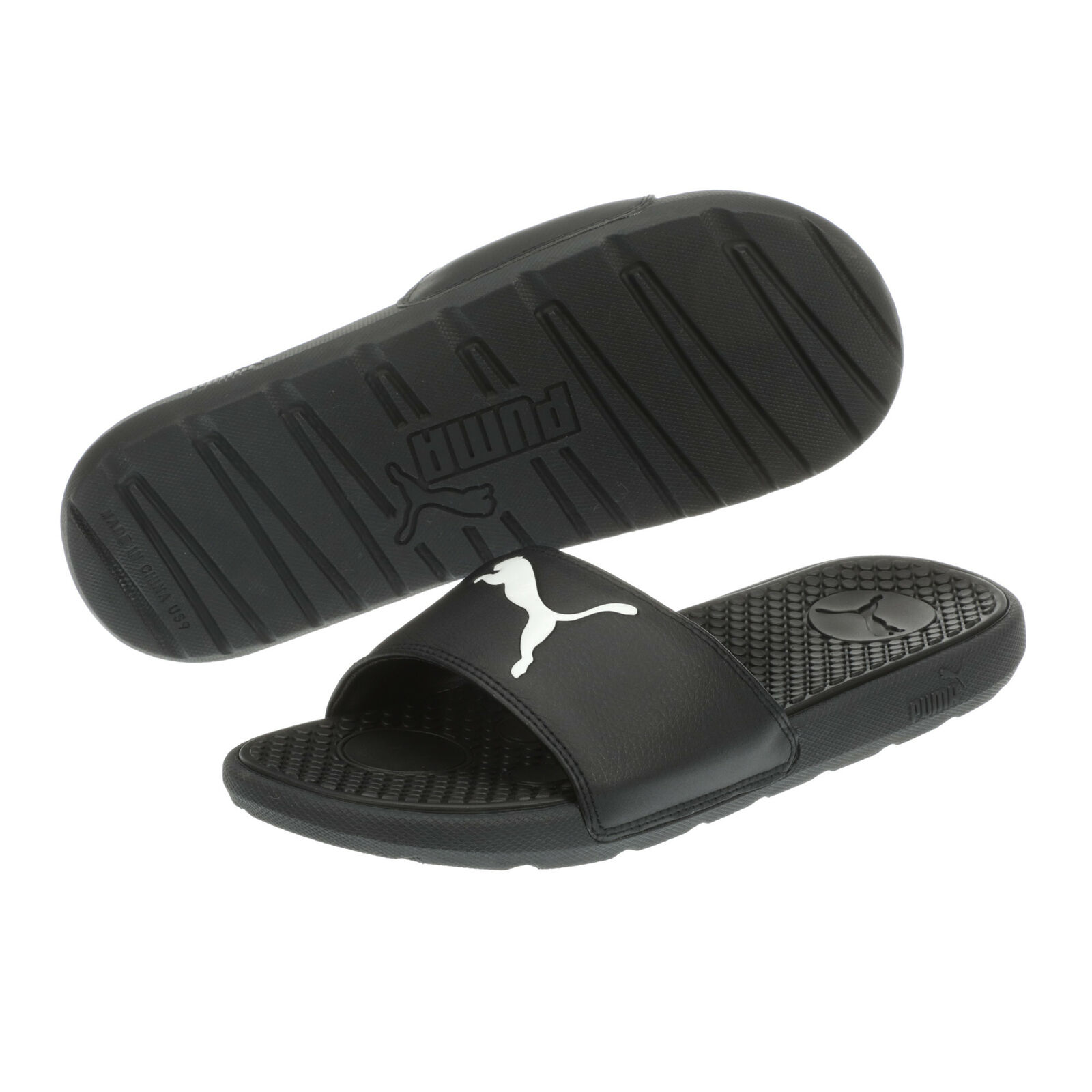 PUMA Women's Cool Cat Sport Slides Sandal (Black or Pink) $10 + free shipping
