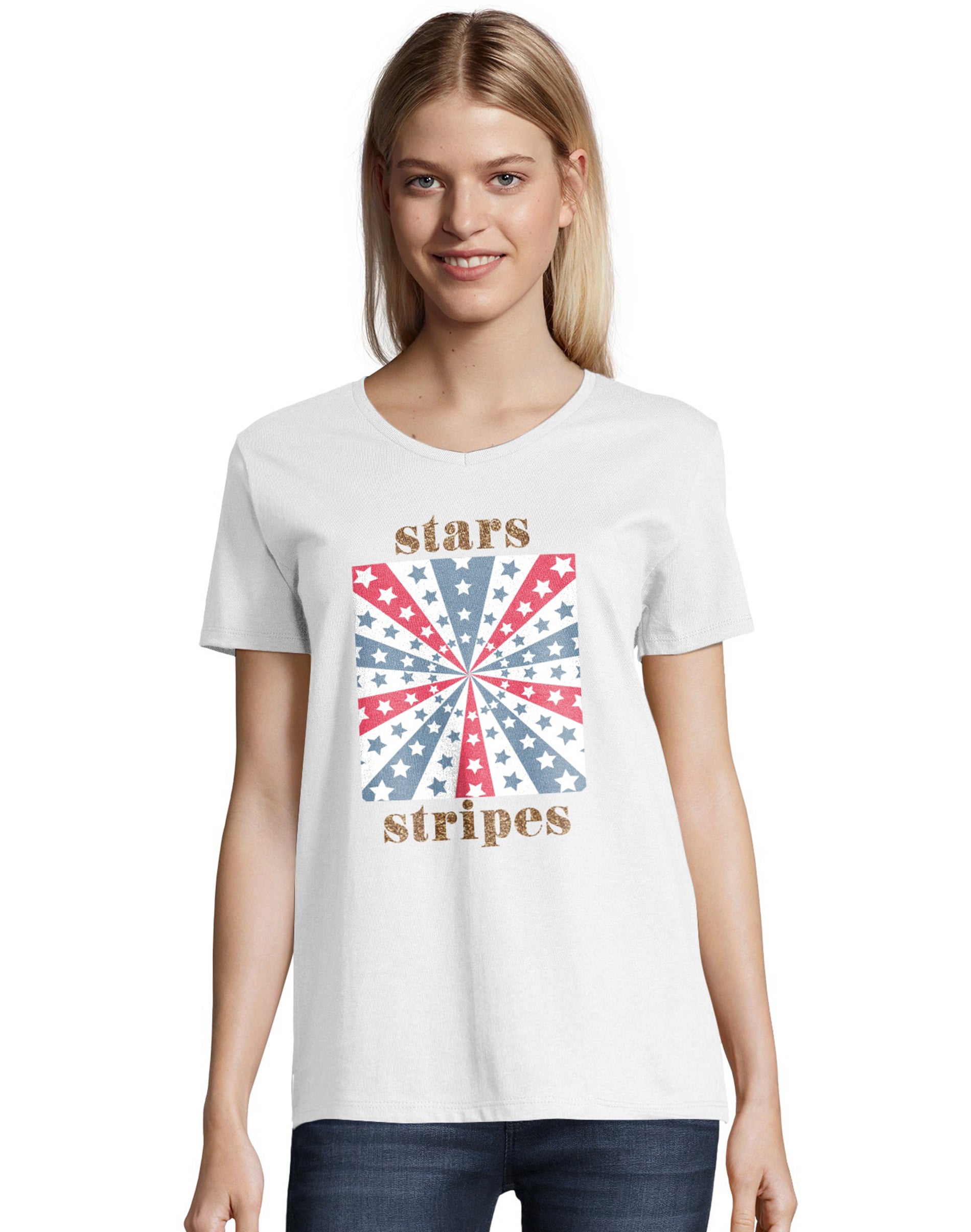 Hanes Additional 50% off Clearance: Women's Stars & Stripes Graphic Tee $2, Men's Fireworks Graphic Tee $2, 2-Pack Girls' Wirefree Bras $1.59, More + free shipping