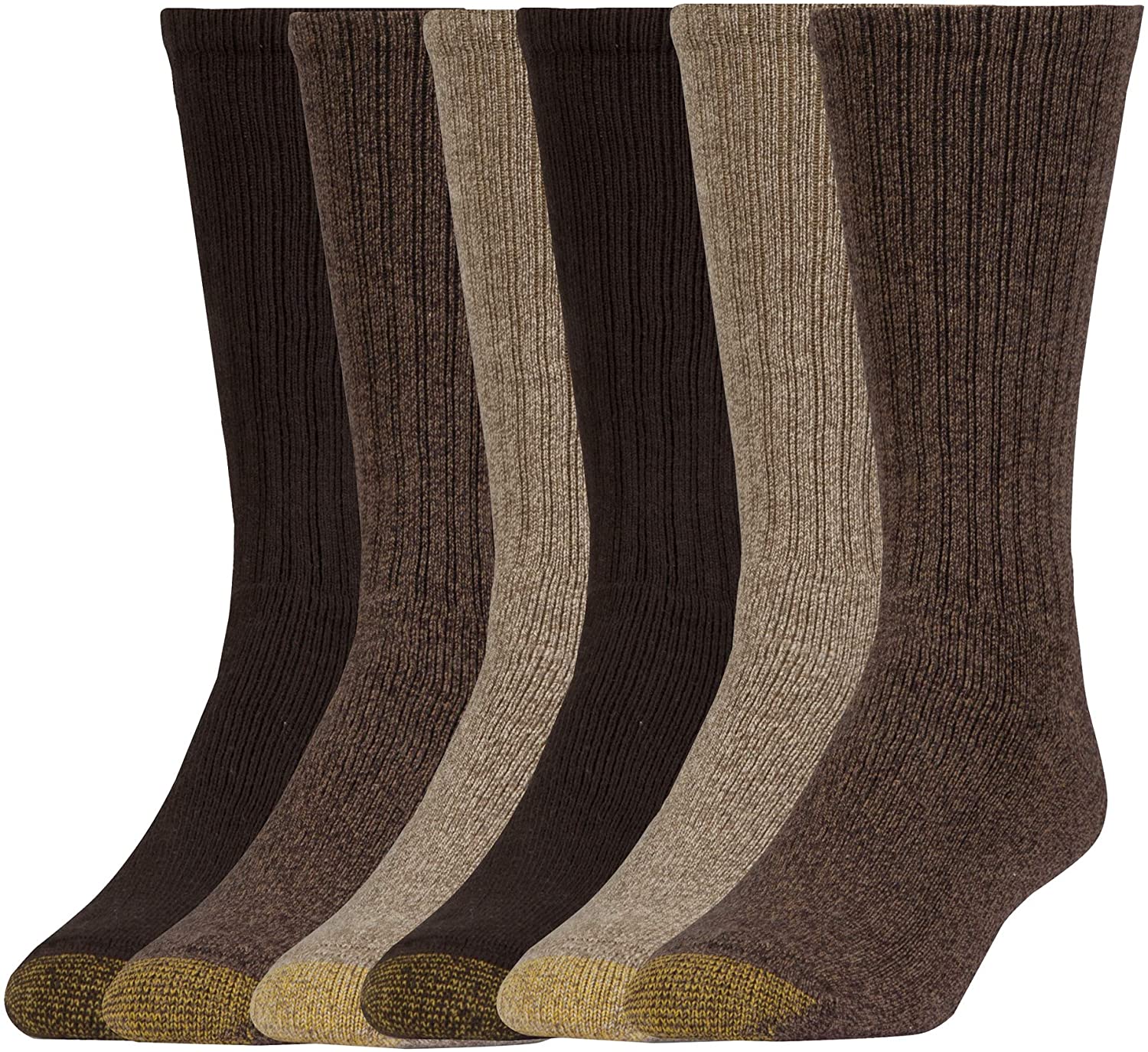 6-Pack Gold Toe Men's Harrington Crew Socks (shoe size 12-16) $9.90, 6-Pack Stanton Crew Socks (shoe sizes 6-13) $9.90 + free shipping w/ Prime or on orders over $25