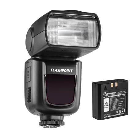Flashpoint Zoom Li-on R2 TTL On-Camera Flash Speedlight + Free ($46) Wireless Transmitter Remote (Godox V860II rebrand) $180 Total