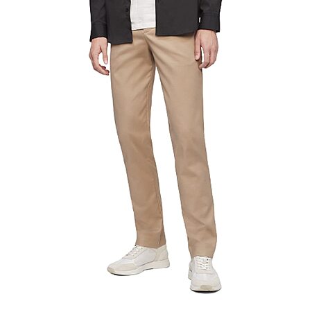 Calvin Klein Men's Slim Fit Modern Stretch Chino White Size 34X32 main image 0