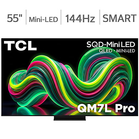 TCL 55QM7L Pro: TCL 55" Class - QM7L Pro Series - 4K UHD SQD-Mini LED Smart TV - Allstate 3-Year Protection Plan Bundle Included for 5 Years of Total Coverage