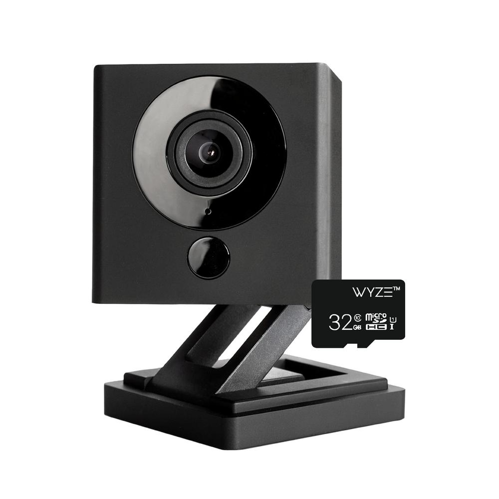 Wyze 1080p Indoor Wireless Bullet Wi-Fi Smart Home Camera with 32 GB SD Card in Black-WYZEC2BKMSD32 - The Home Depot ymmv in store $24.9