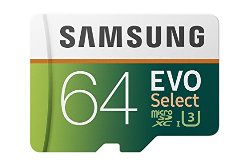 Samsung 64GB 100MB/s (U3) MicroSDXC EVO Select Memory Card with Adapter (MB-ME64GA/AM) $10.99