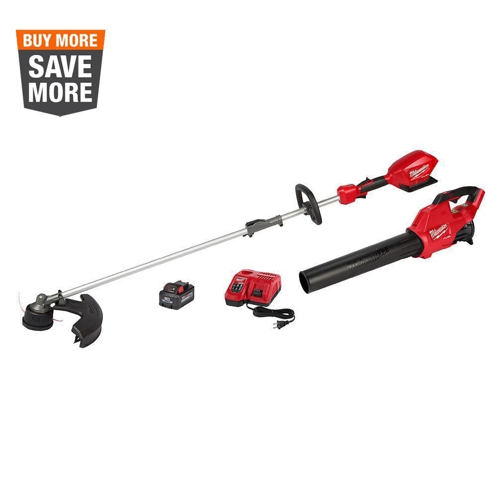 Milwaukee M18 FUEL String Trimmer/Blower Combo Kit with Battery & Charger - $261.50 @ Home Depot