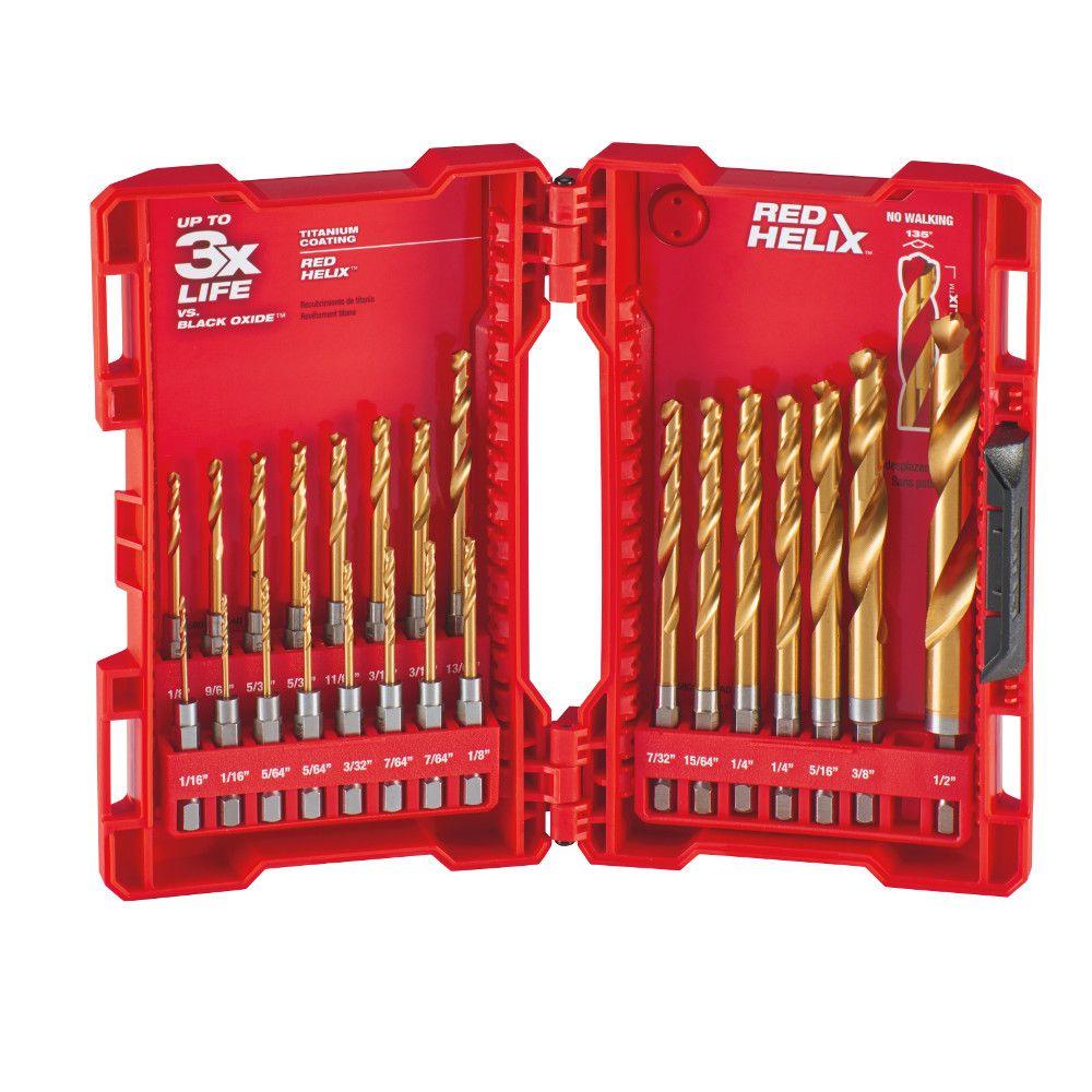 Milwaukee 23 piece impact duty titanium drill bit set $29.97