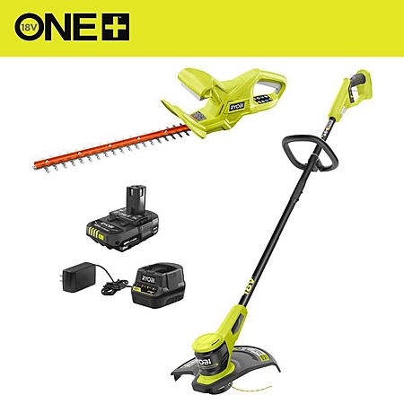 Ryobi ONE+ 18V 13" String Trimmer w/ 2.0Ah Battery & Charger + Bonus Tool (various)