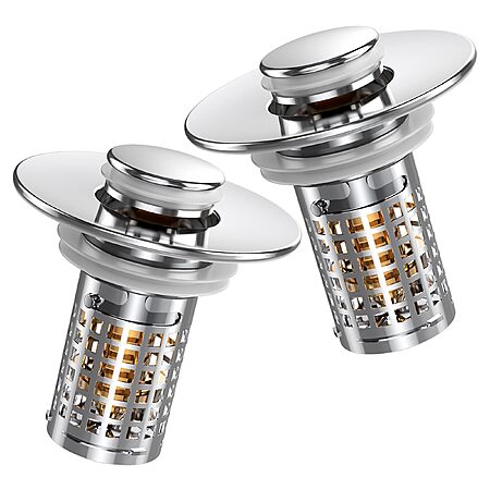 Sink Stopper, Hair Catcher Pop-up Sink Drain Strainer $11.49 AC