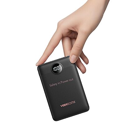 VEEKTOMX 10000mAh Mini Power Bank, 22.5W Fast Charger for iPhone Android $9.99 AC + Free Shipping