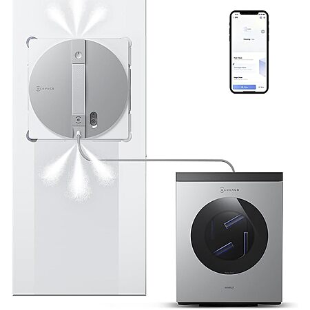 ECOVACS WINBOT W3 Omni Robot Window Cleaner with Auto-Clean & Multi-Functional Station $549 + FS w/ PRIME