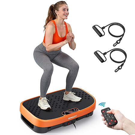 Anqdy Vibration Plate Exercise Machine for Home Fitness & Whole Body Workout, 450 Lbs Capacity