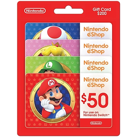 COSTCO MEMBERS: Nintendo eShop - Four $50 eGift Cards