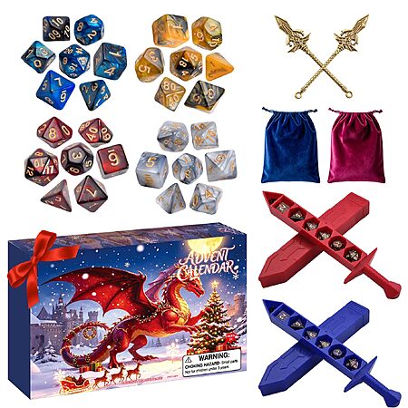DND Dice Surprise Advent Calendar Adults for Dungeons and Dragons, RPG 2026 $10.99 AC