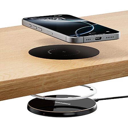 Eazpower Invisible Wireless Charger, 0-30mm Under Desk Wireless Charger $27.59 AC