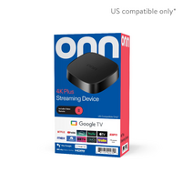 onn Google TV 4K Plus Streaming Device (New 2025) 4K UHD, Dolby Vision, Dolby Atmos - Walmart.com $29.88
