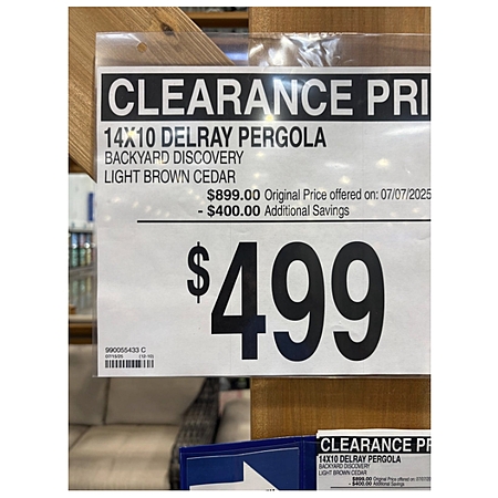 Save 50% on Cedar Pergola!