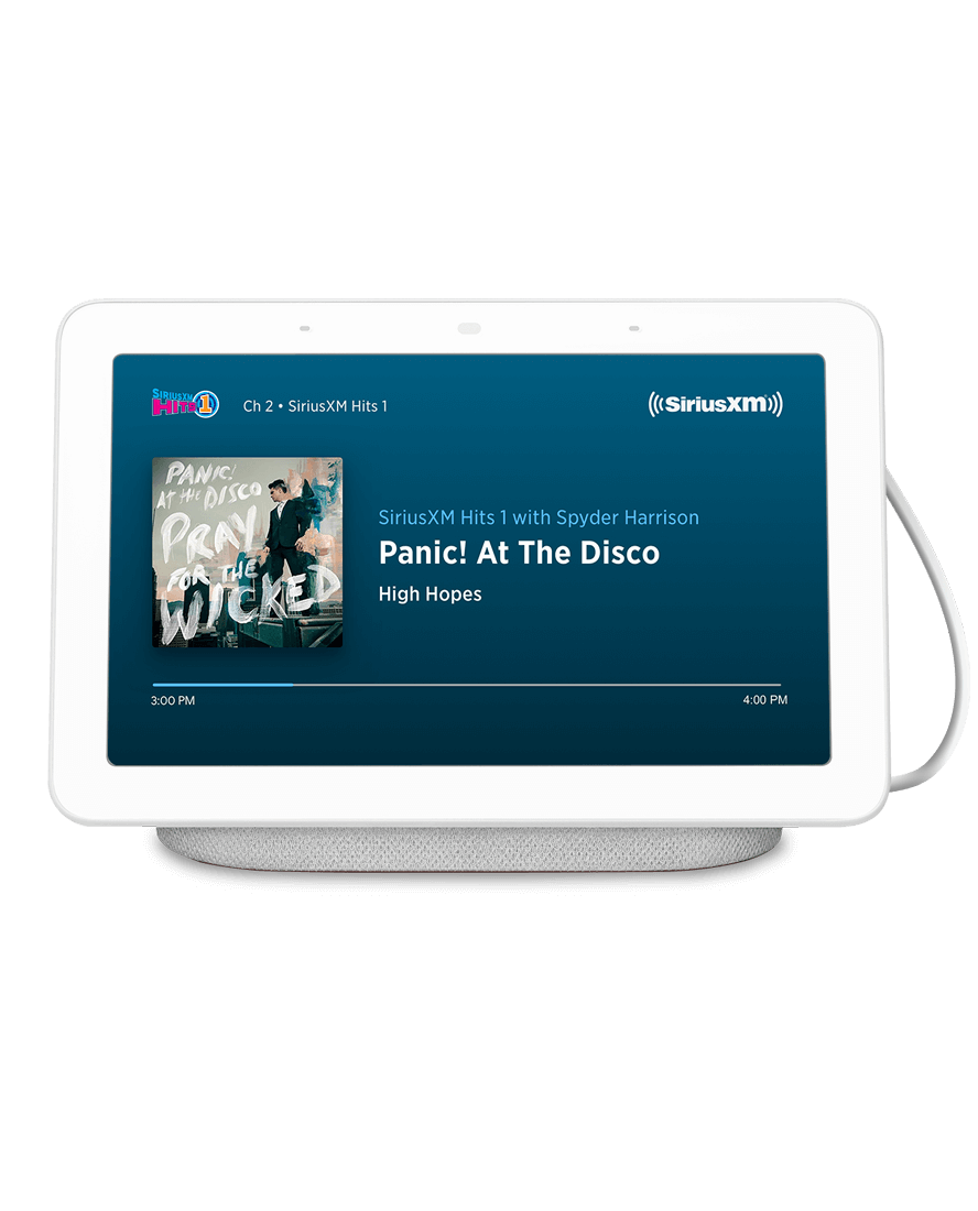 Google Nest Hub + 6 months SiriusXM Select for $69