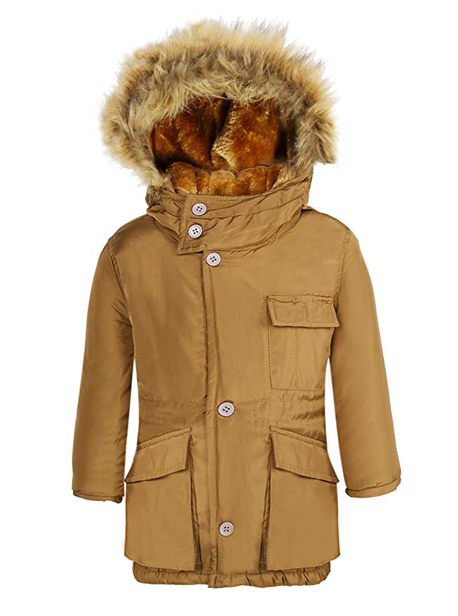 Boy's Winter Coats Insulated Jackets with Fleece Lined Hood (various sizes) $20.99 + Free Shipping