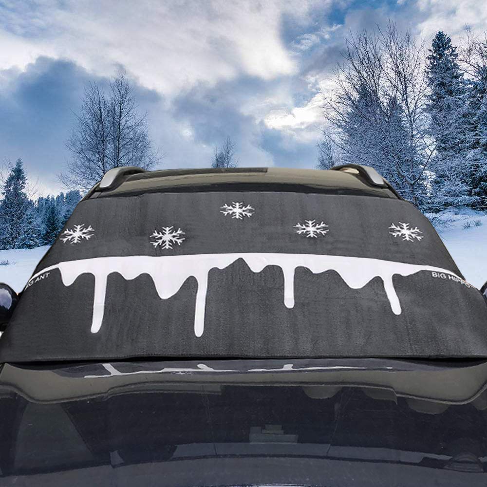 Windshield Sunshade Snow and Ice Cover for Cars Trucks Vans & SUVs $6.49 at Amazon