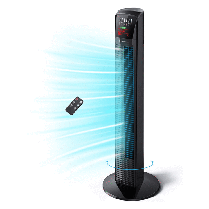 Taotronics Oscillating Tower Fan with Remote & Large LED Display ( 36% OFF) for $54.99 + FS