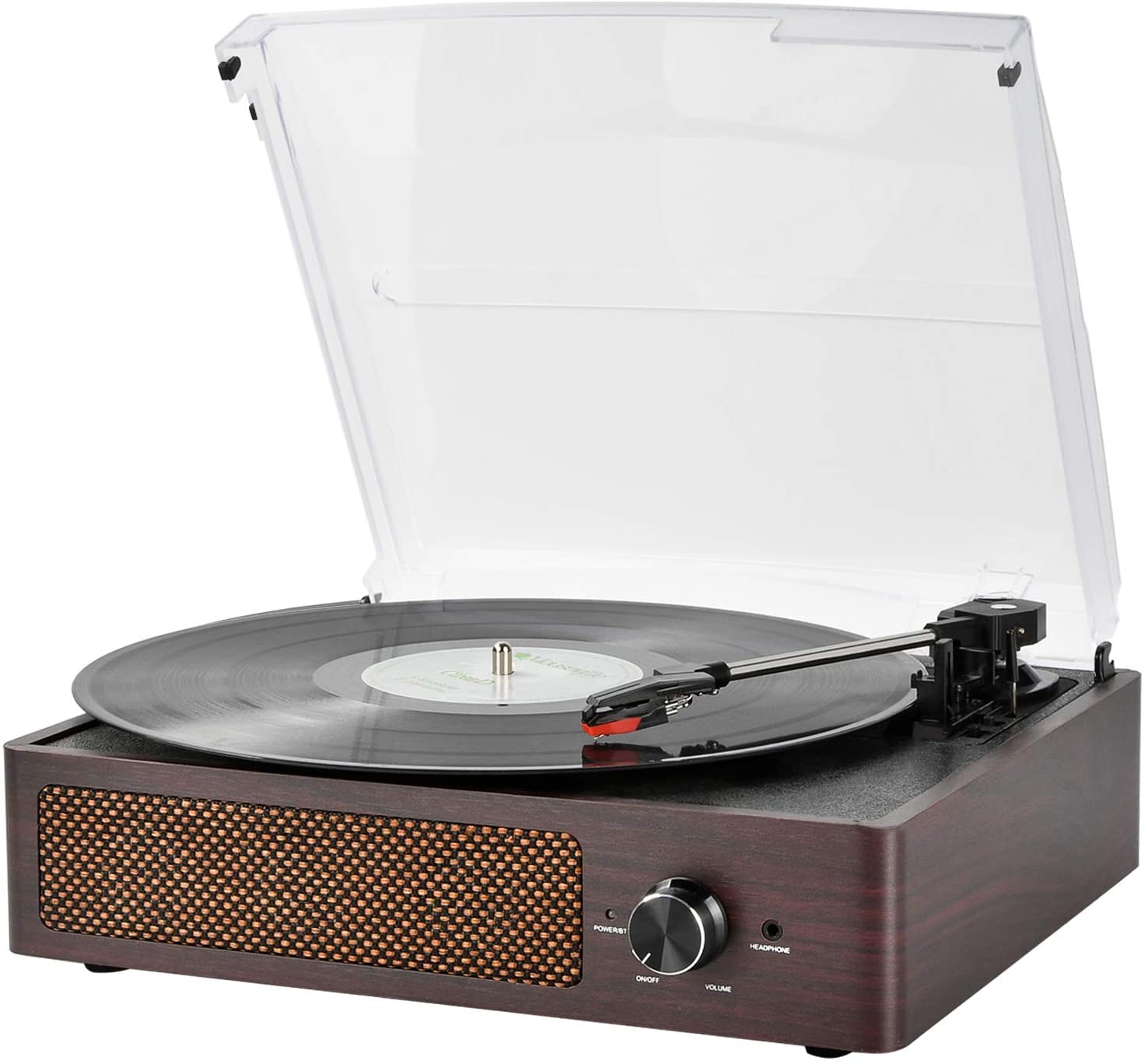 Vintage 3-Speed Bluetooth Turntable with Built-in Stereo Speakers $29.99 + Free Shipping