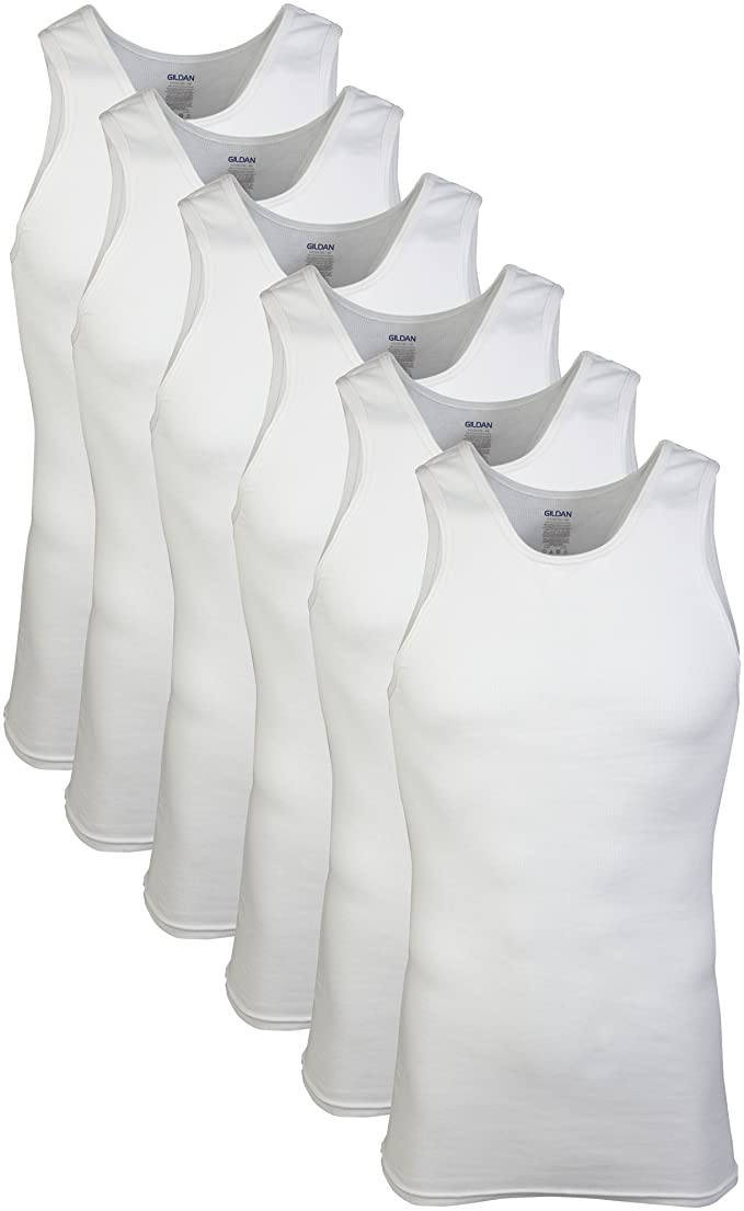 6-Pack Gildan Men’s A-Shirts $9 at Amazon