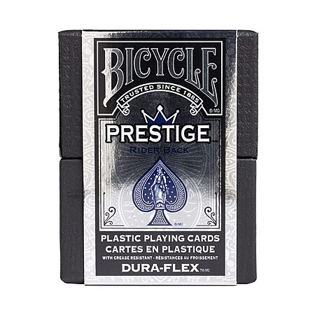 Bicycle Prestige Waterproof Plastic Playing Cards, Red & Blue (Colors May Vary) $9.44