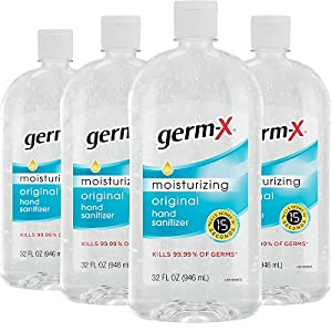 Germ-X Hand Sanitizer, Original, 32 Fluid Ounce (Pack of 4), 128 Fl Ounce $17.99