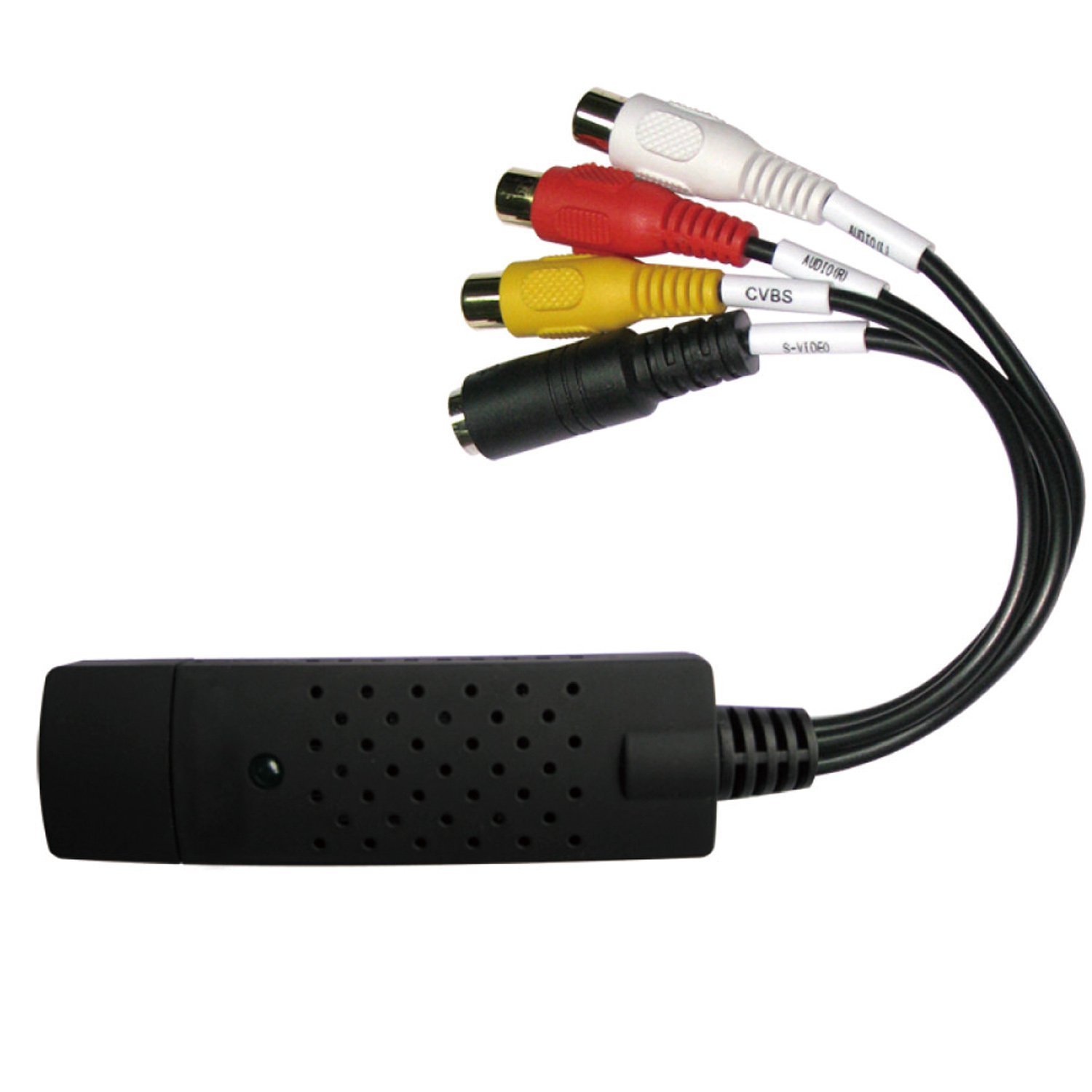 USB 2.0 Audio/Video Converter, Digitize and Edit Video from Any Analog Source Including VCR, VHS, DVD - $8.99