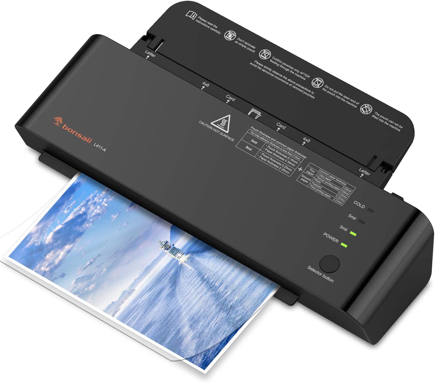 A4/A5/A6 Hot and Cold Laminator Machine with Laminating Sheets - $19.99