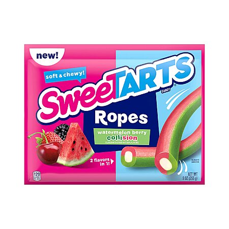 9oz SweeTARTS Ropes Candy, Watermelon Berry Collision $2.99 shipped w ...