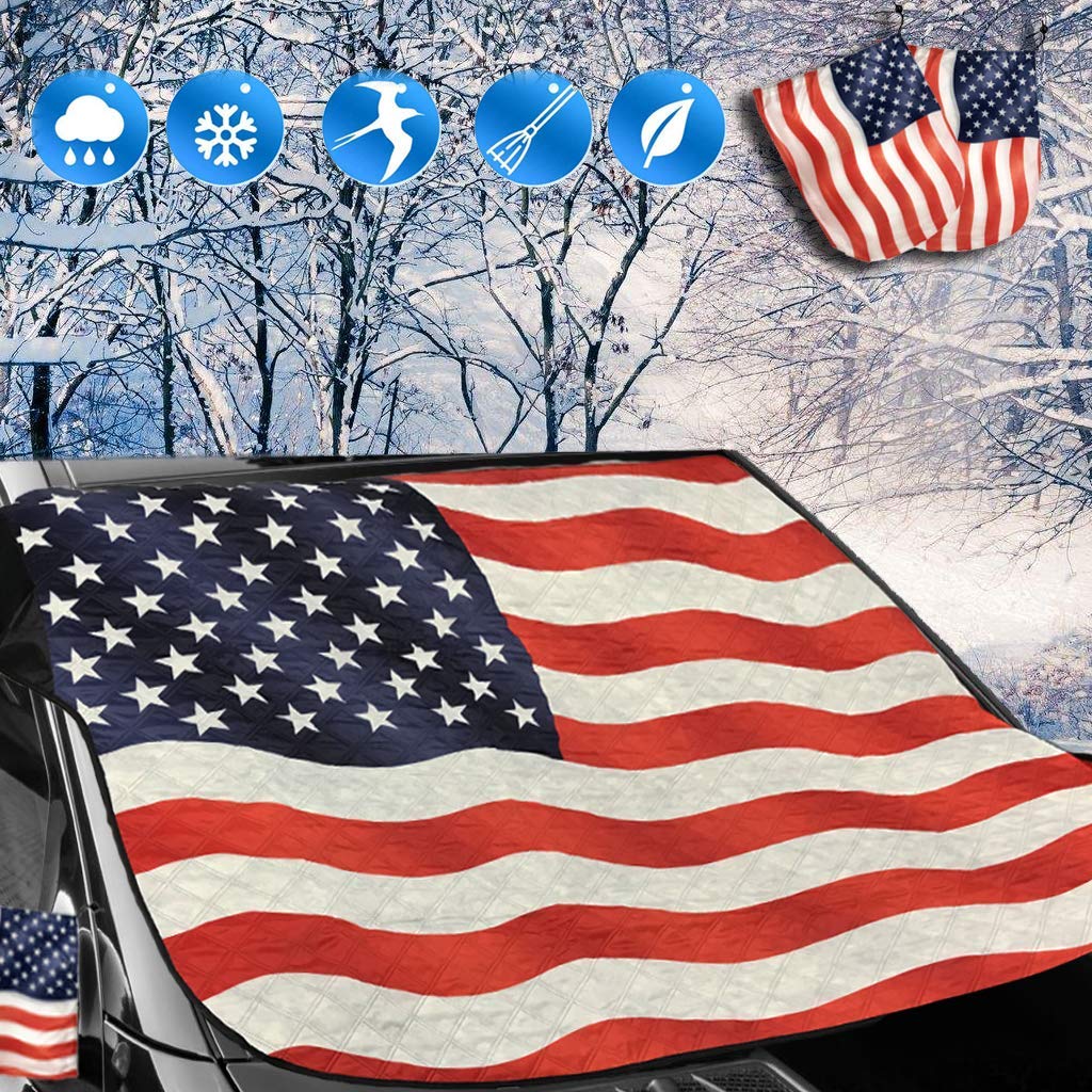 Windshield Snow Cover and Mirror Covers for Storage Ice Protector $7.49 + FSSS