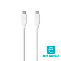 Monoprice Essentials USB Type-C to Type-C 2.0 Cable - White, 2m $5.49 (41% off)