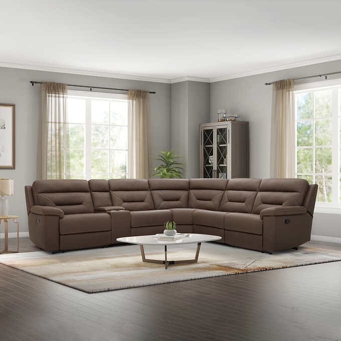 Fabric recliner sectional sofa in Costco 1299