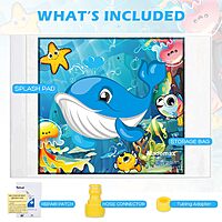 Mademax Upgraded 67" Splash Pad, Sprinkler & Splash Play Mat, Inflatable Summer Outdoor Sprinkler Pad Water Toys Fun for Children, Infants, Toddlers, Boys, Girls and Kids $11.58