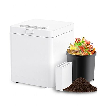 3L Compact Electric Composter for Kitchen, Odorless Smart Compost Bin ...
