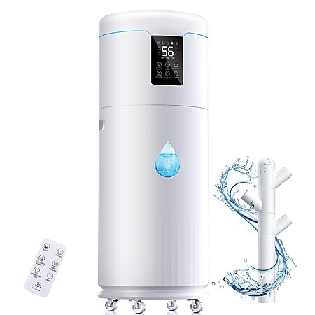 MONISEN 17L/4.5Gal Humidifier Large Room, Smart Quiet Ultrasonic Cool Mist Humidifiers For Bedroom, Covers 2000ft², 56H Runtime, 24H Timer, 3 Mist Modes Humidifiers For Home, Office, Plants, Black - View #4