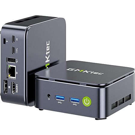 GMKtec Mini PC Ryzen 5 3500U 1TB SSD 16GB(8 * 2) DDR4 2.5GbE NIC LAN Office Home Desktop Computers, HTPC Proxmox, HDMI 2.1, USB-C $339.98